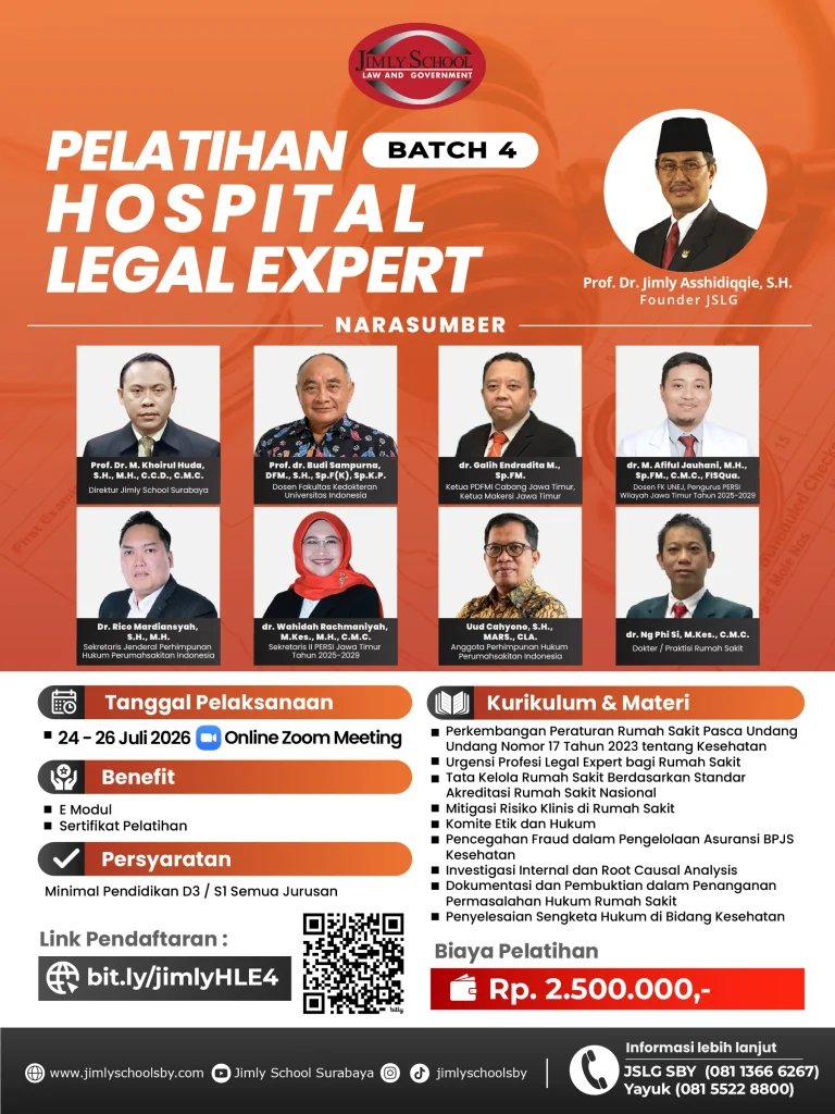 Hospital Legal Expert Training Batch 4