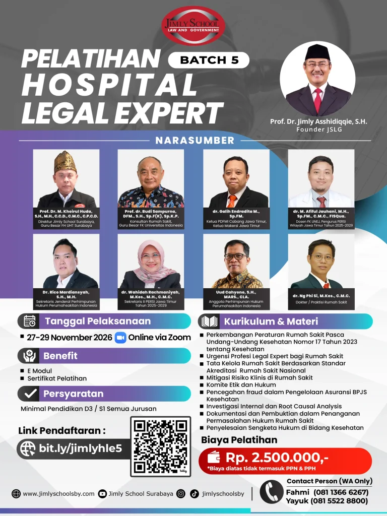 Hospital Legal Expert Training Batch 5